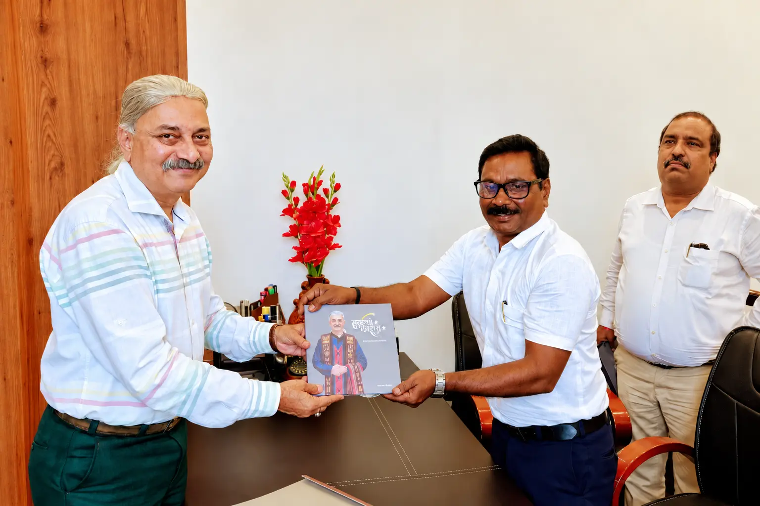 Formal Book Handover in a Meeting Room